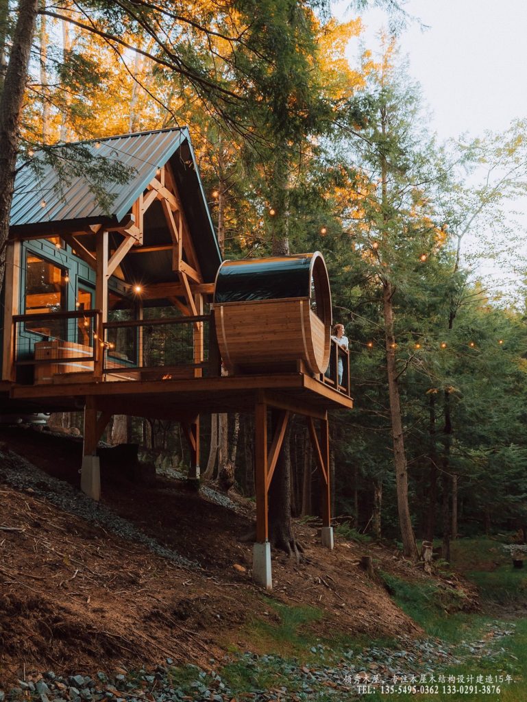 露台圆形桑拿房