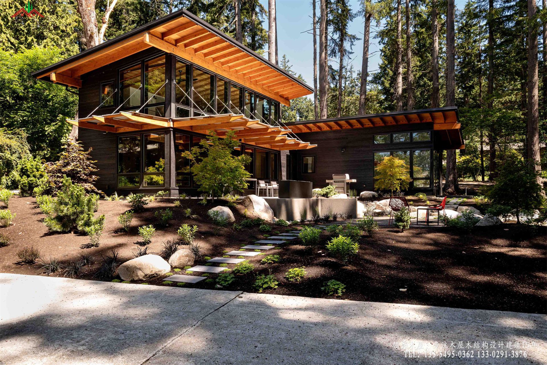 现代森林木屋-外景整体特写02