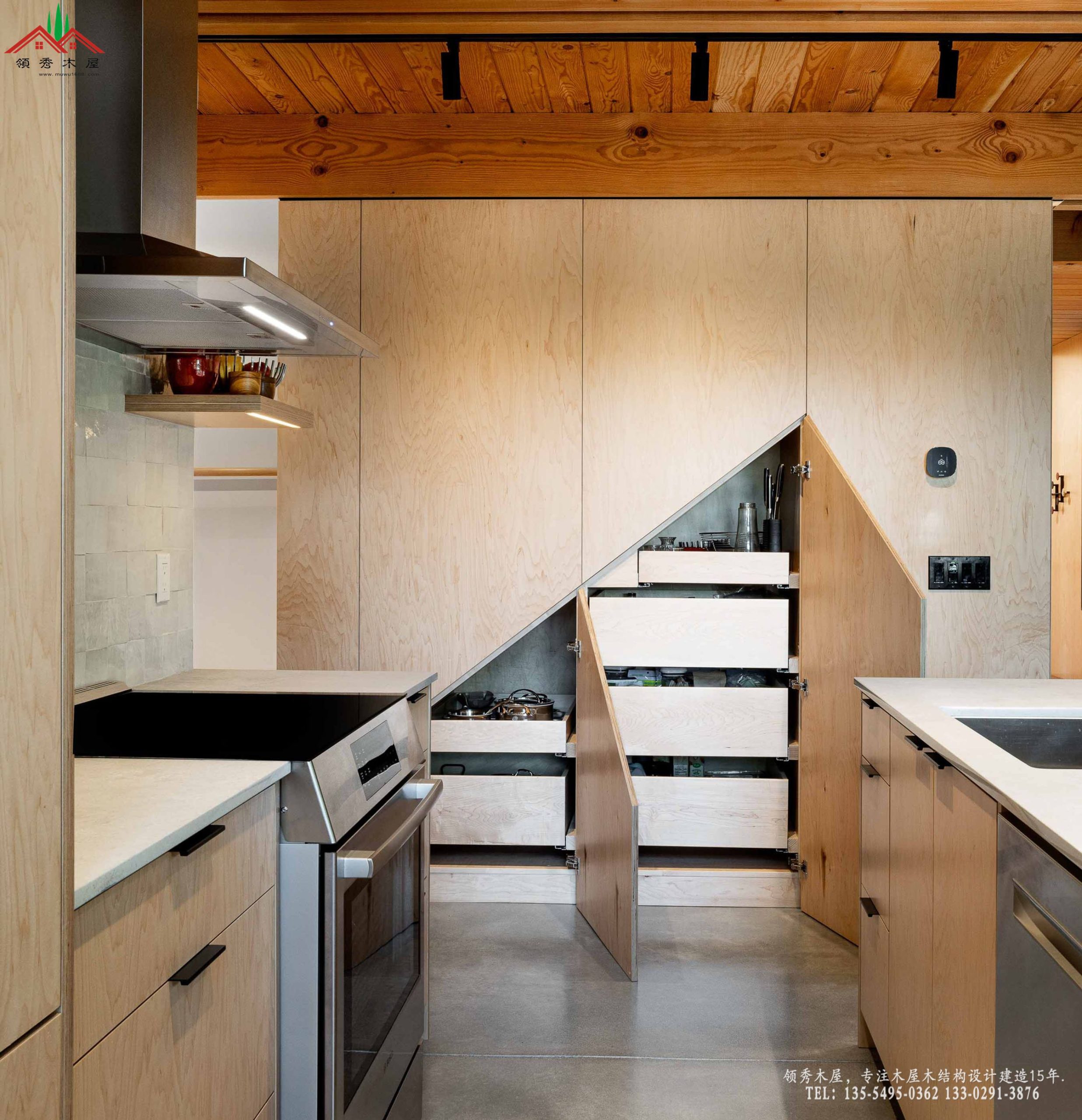 现代森林木屋-厨房特写03