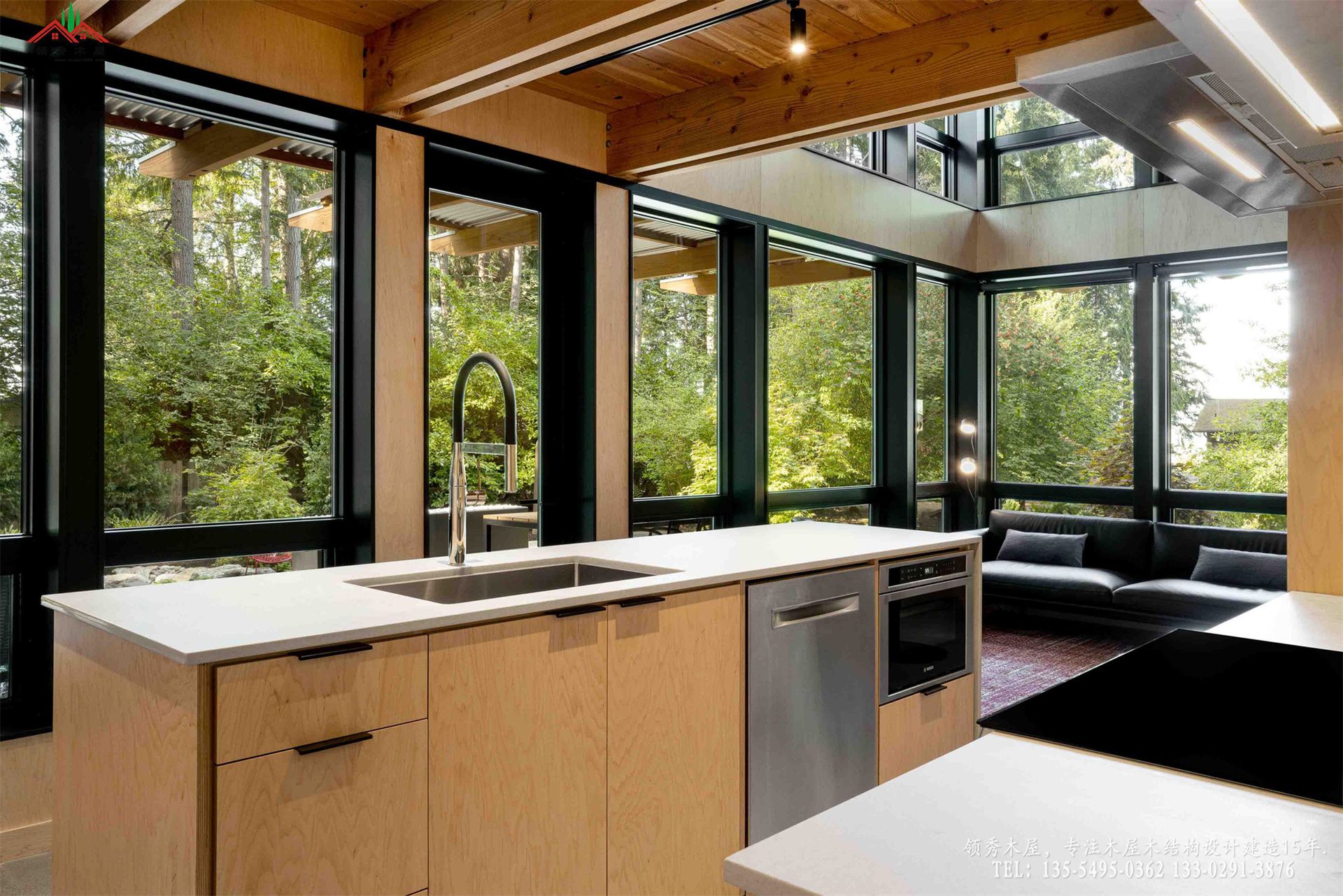 现代森林木屋-厨房特写03