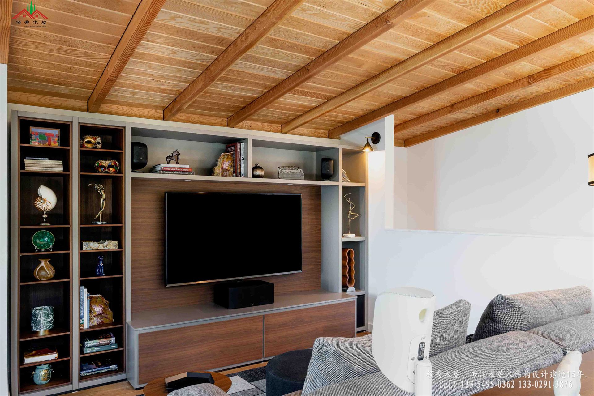 现代森林木屋-室内客厅特写01