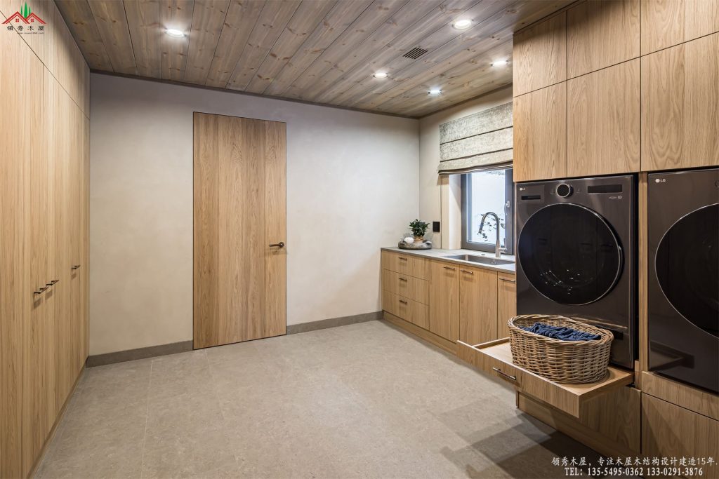 北美原木传世大宅高端定制专属洗衣房
