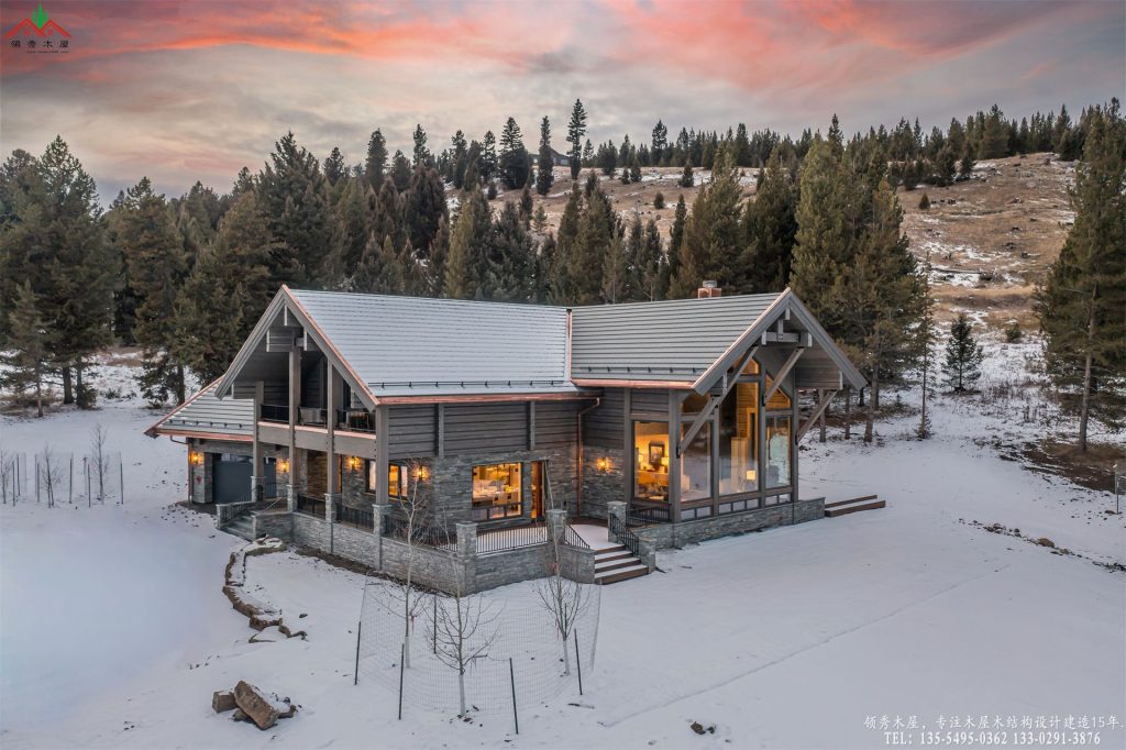大体量重型实木定制别墅外立面实景